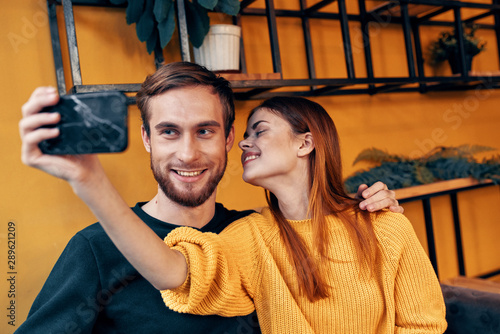 young couple at cinema