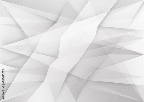 White and grey background. Corporate technology modern design. Pattern style geometric. Abstract modern background used about technology or product presentation backdrop. Vector illustration.