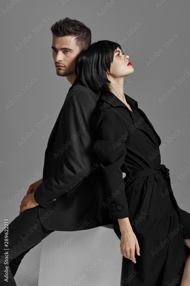 man and woman in studio man and woman in studio