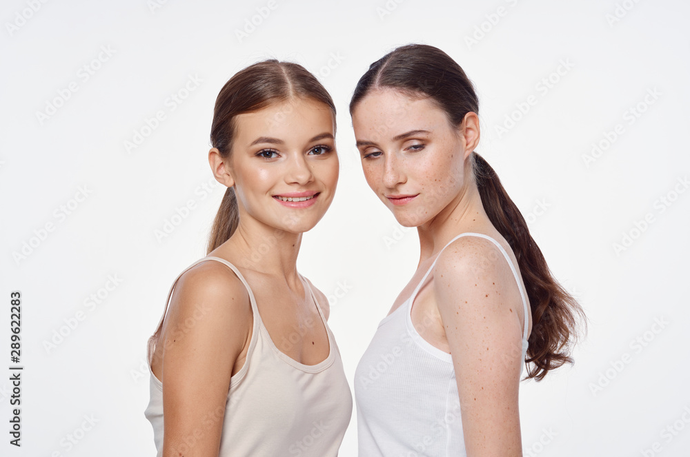 portrait of two women portrait of two women