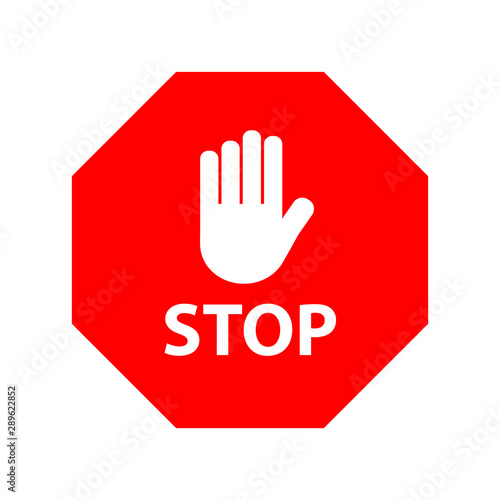 stop signs vector icon. No sign, red warning isolated. Not Allowed icon. flat illustration of Not Allowed vector icon for web