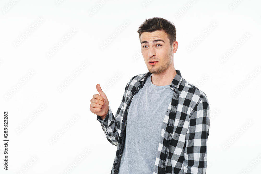 young man pointing at you young man pointing at you