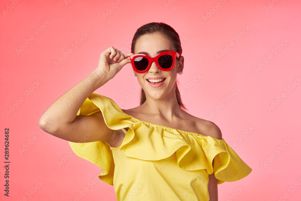 young woman in sunglasses young woman in sunglasses