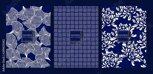 Japanese Indigo Blue Background