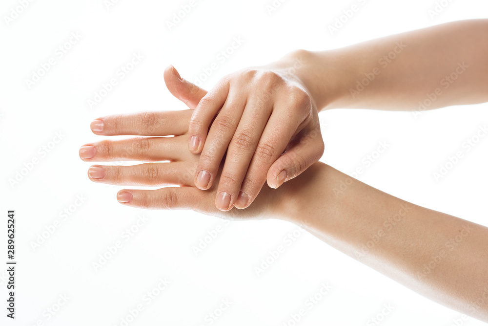 hands isolated on white background