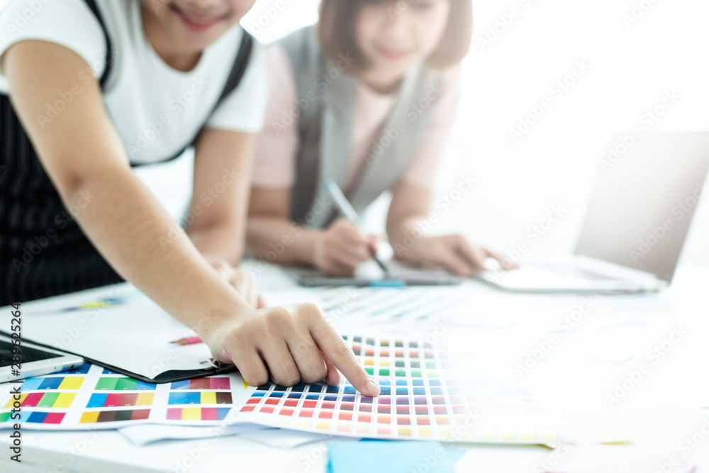 Graphic designers creative creativity work in studio. Graphic designers creative creativity work in studio.