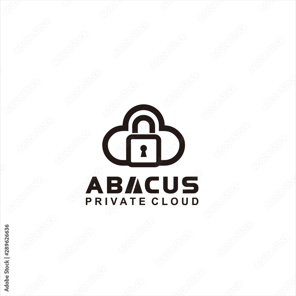 Private Cloud Logo Design Vector Illustration Template Idea Private Cloud Logo Design Vector Illustration Template Idea
