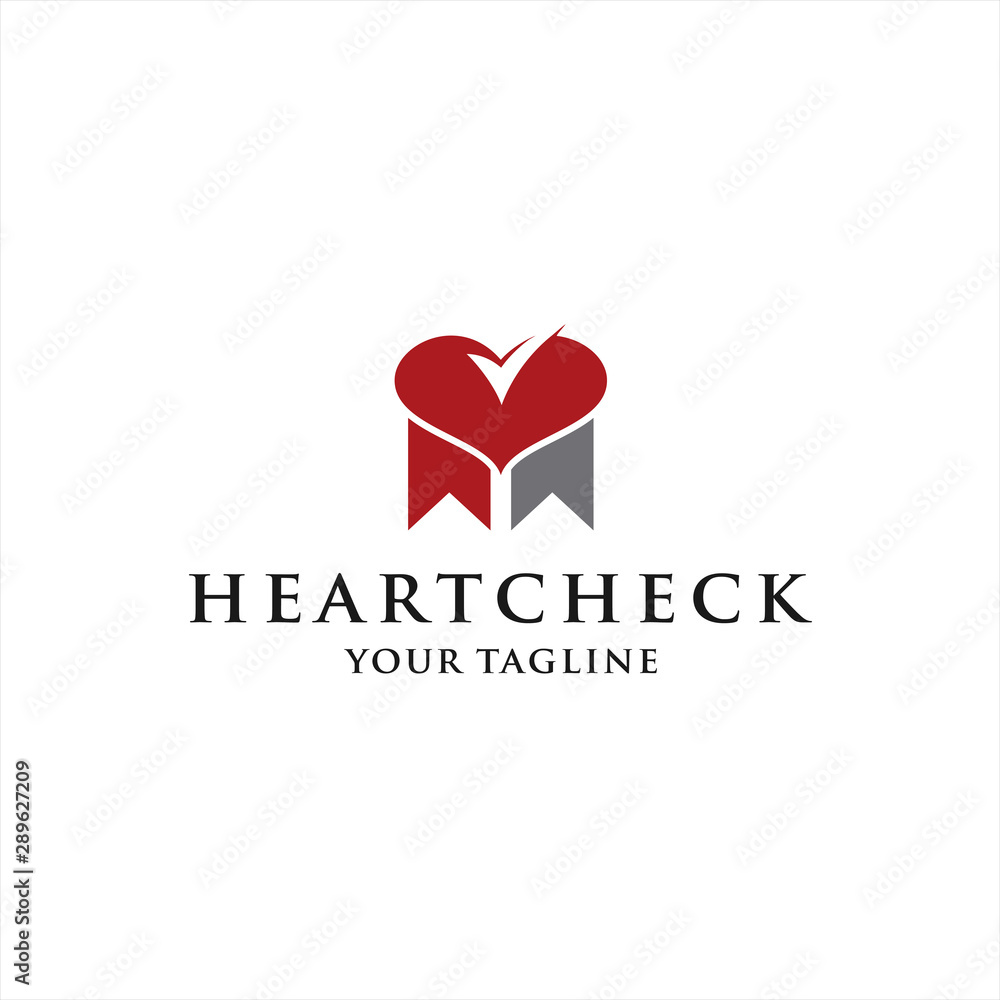 Heart Check Logo Desain Inspiration