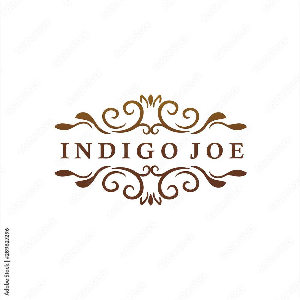 Floral Frame Border Logo Design Floral Frame Border Logo Design