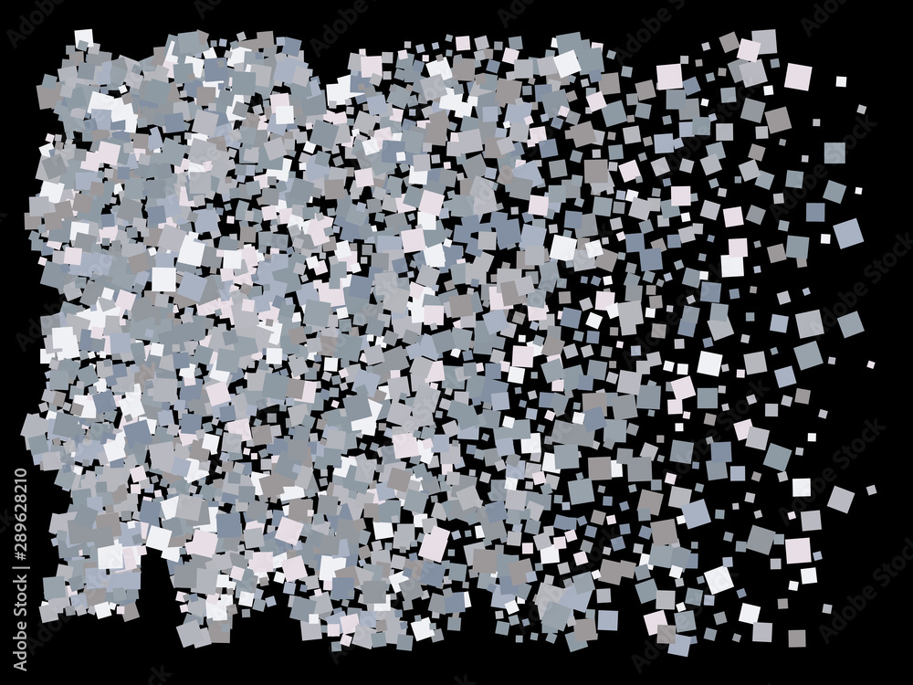 Falling silver color squares. Falling silver color squares.