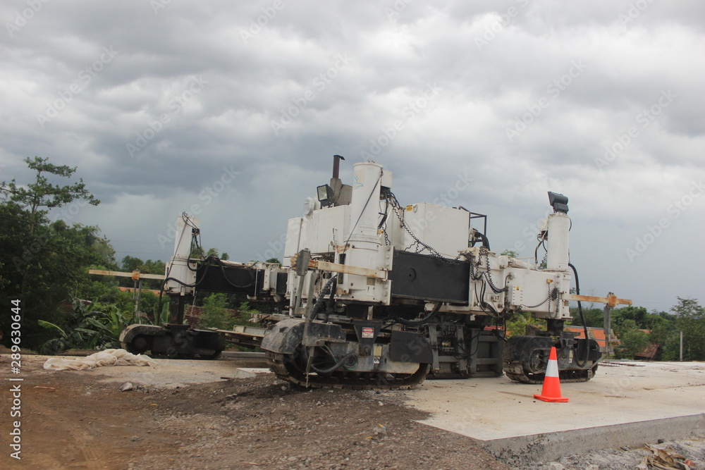 construction machinery is working on road projects and building structures construction machinery is working on road projects and building structures