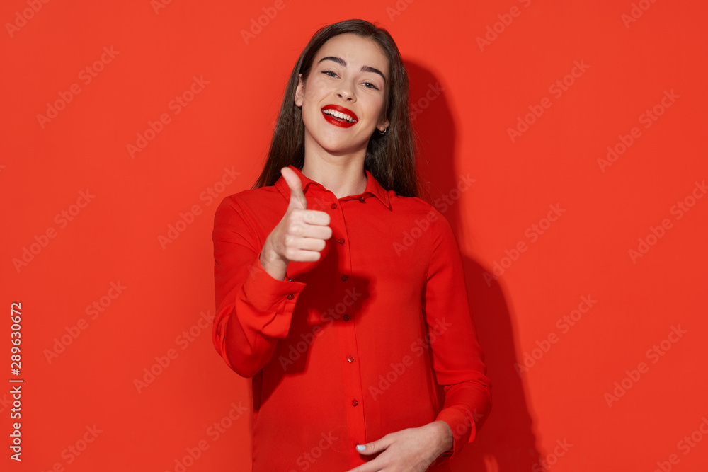 young woman in red dress young woman in red dress
