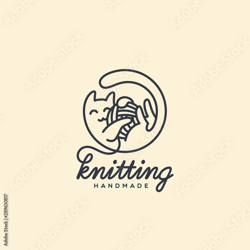 Knitting logo