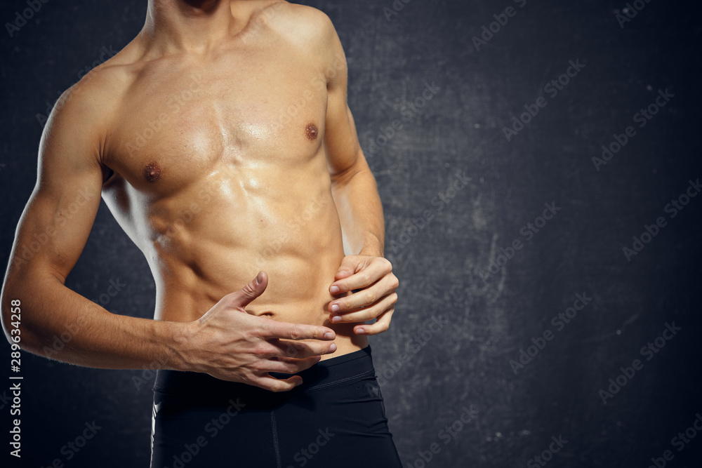 muscular male torso of a man