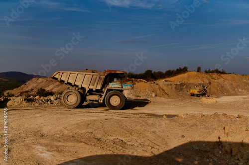 old truck on the road