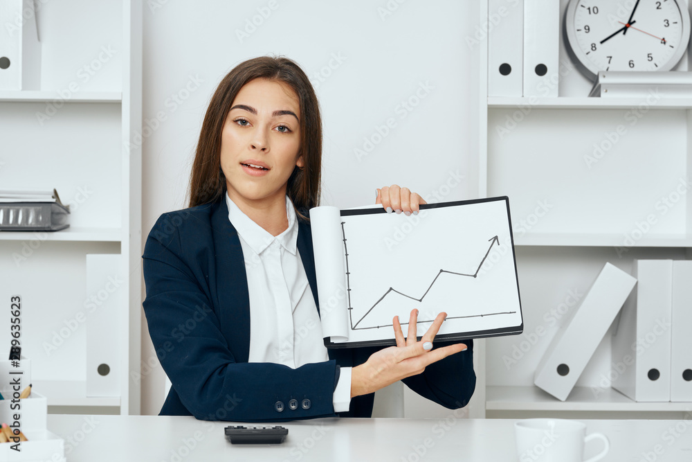 young businesswoman in her office