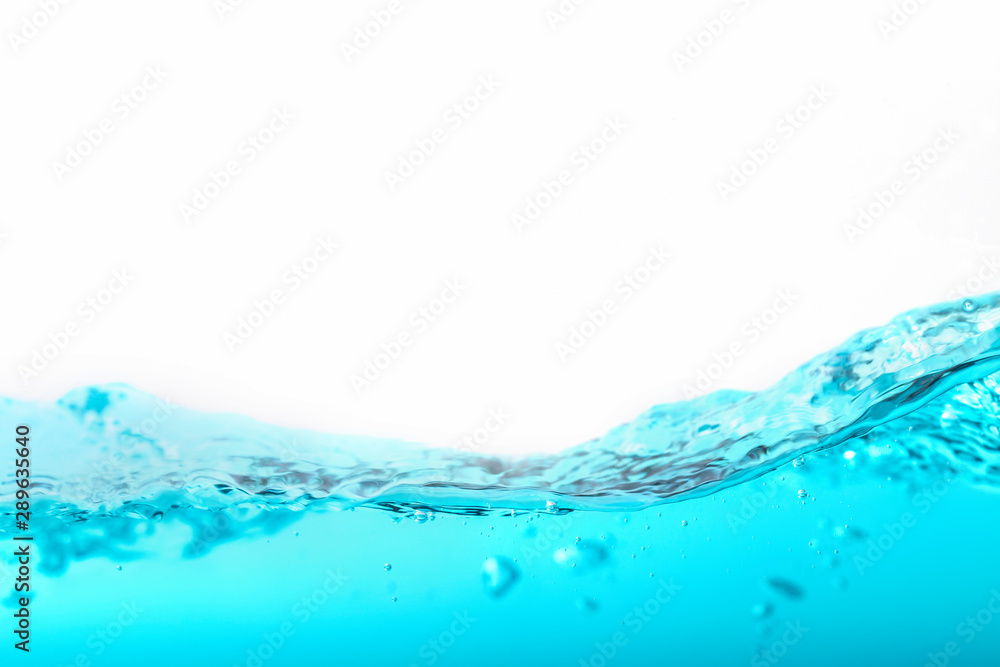 The water splash on the surface isoleted on white background for abstract The water splash on the surface isoleted on white background for abstract