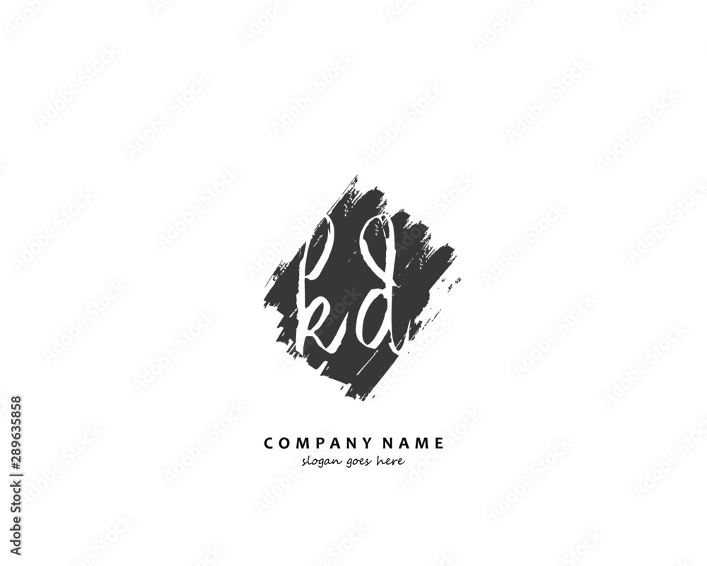 KD Initial letter logo template vector KD Initial letter logo template vector