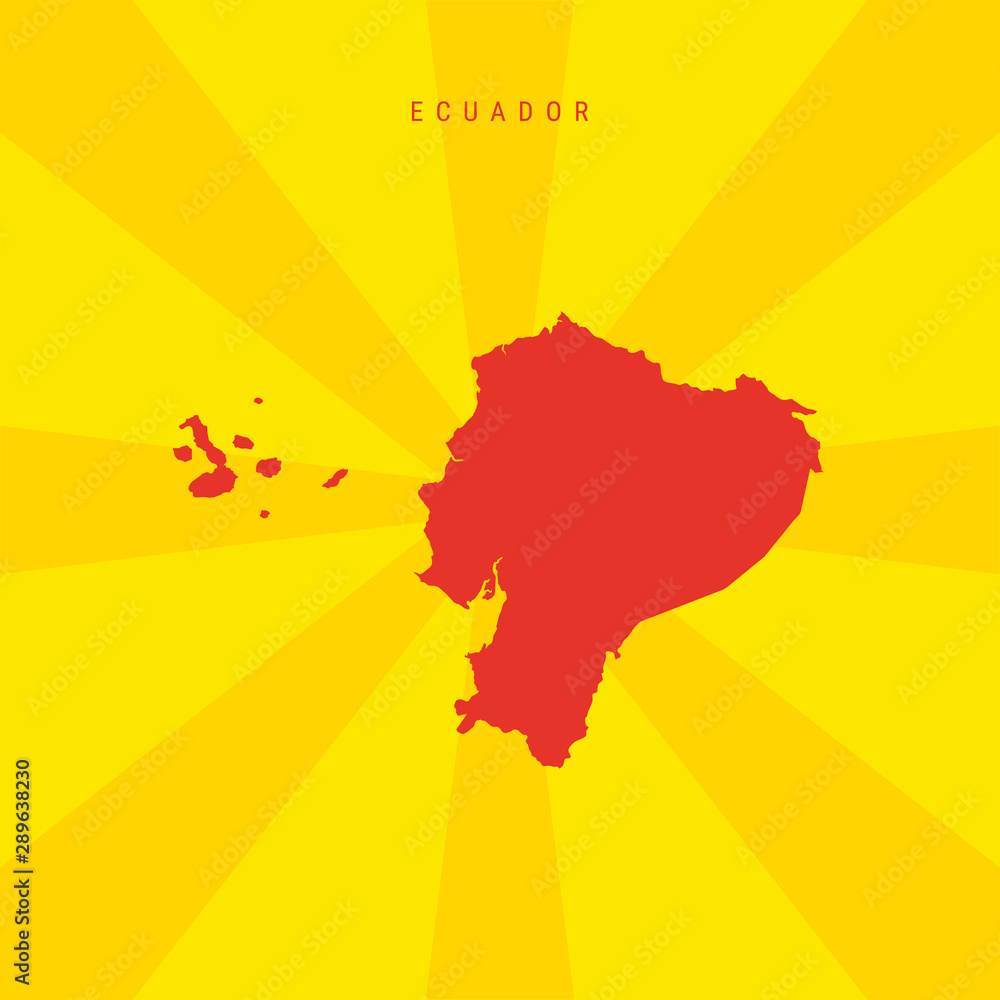 Obraz premium Ecuador Vector Map