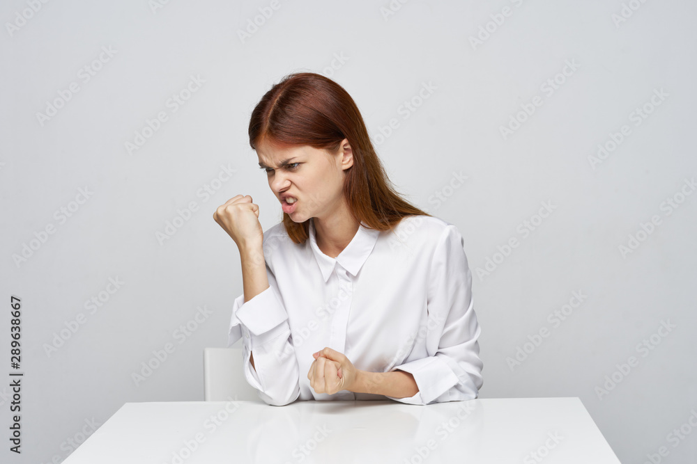 young business woman in the office young business woman in the office