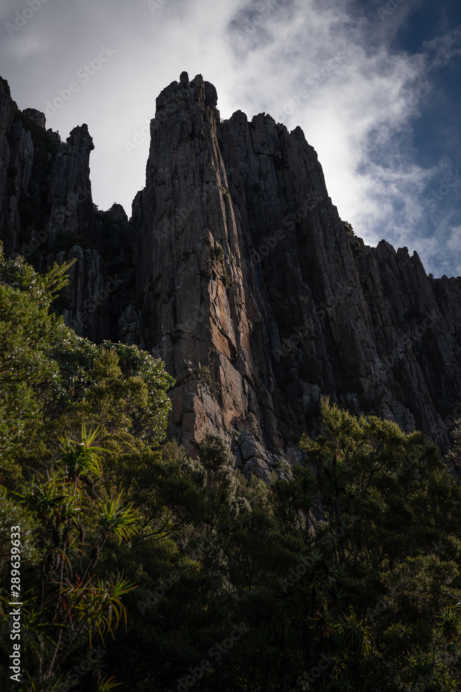 The Organ Pipes on Mount Wellington / kunanyi in Hobart, Tasmania The Organ Pipes on Mount Wellington / kunanyi in Hobart, Tasmania