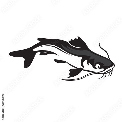 flat catfish logo design inspiration