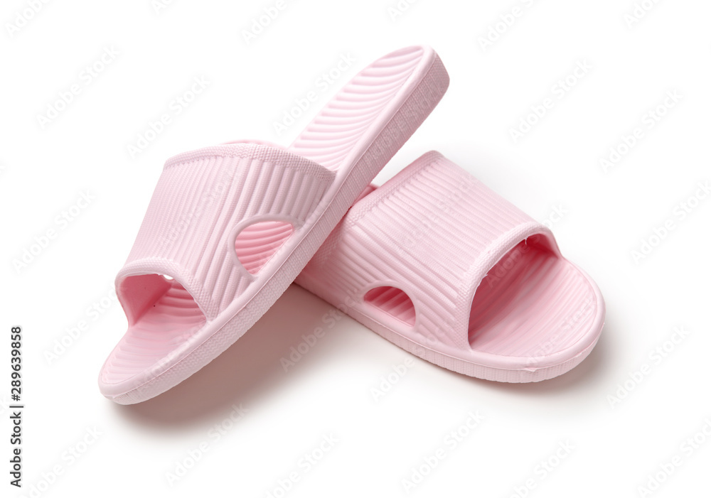 Slippers on a white background Slippers on a white background