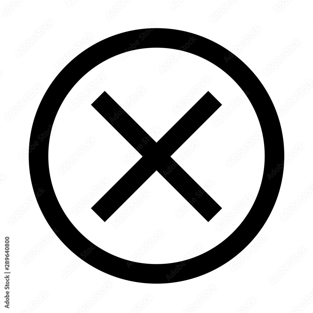 circle outline x icon vectors circle outline x icon vectors