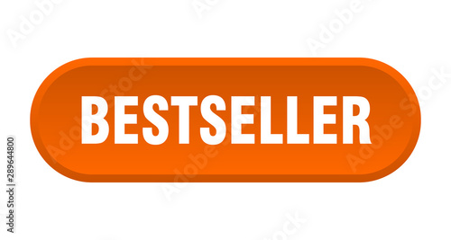 bestseller button. bestseller rounded orange sign. bestseller