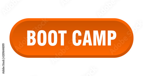 boot camp button. boot camp rounded orange sign. boot camp
