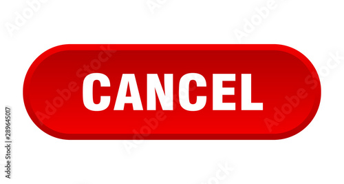 cancel button. cancel rounded red sign. cancel