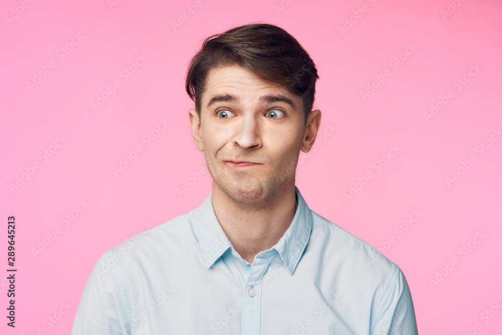 portrait of young man isolated on white background portrait of young man isolated on white background