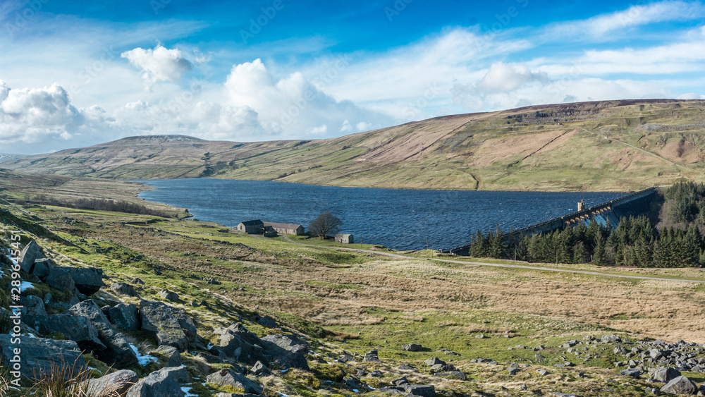 Scar House Reservoir in North Yorkshire