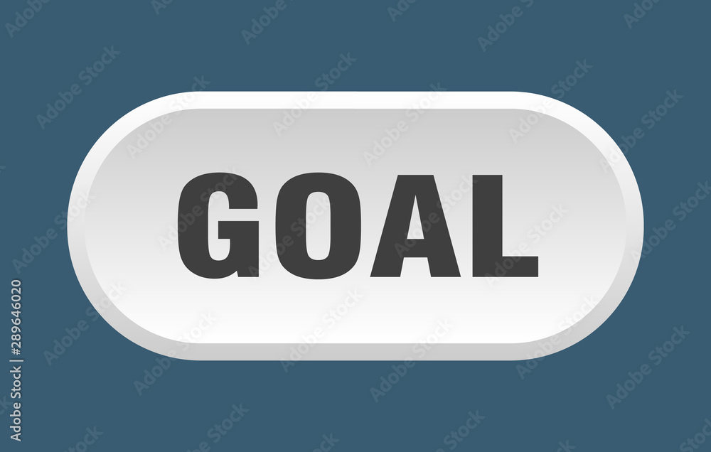 goal button. goal rounded white sign. goal goal button. goal rounded white sign. goal
