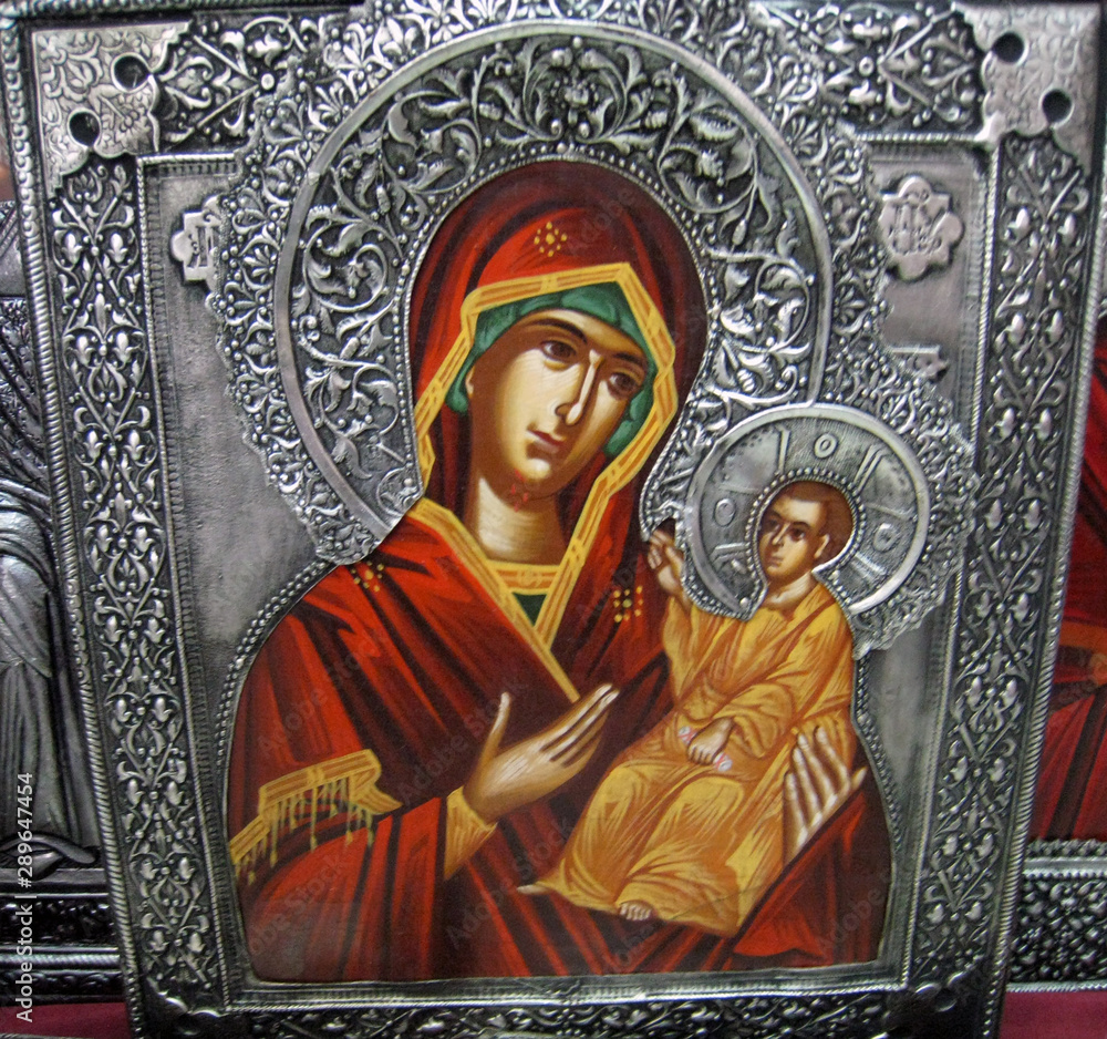 Fototapeta premium virgin mary and jesus