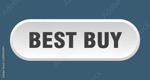 best buy button. best buy rounded white sign. best buy