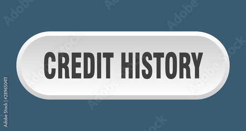 credit history button. credit history rounded white sign. credit history