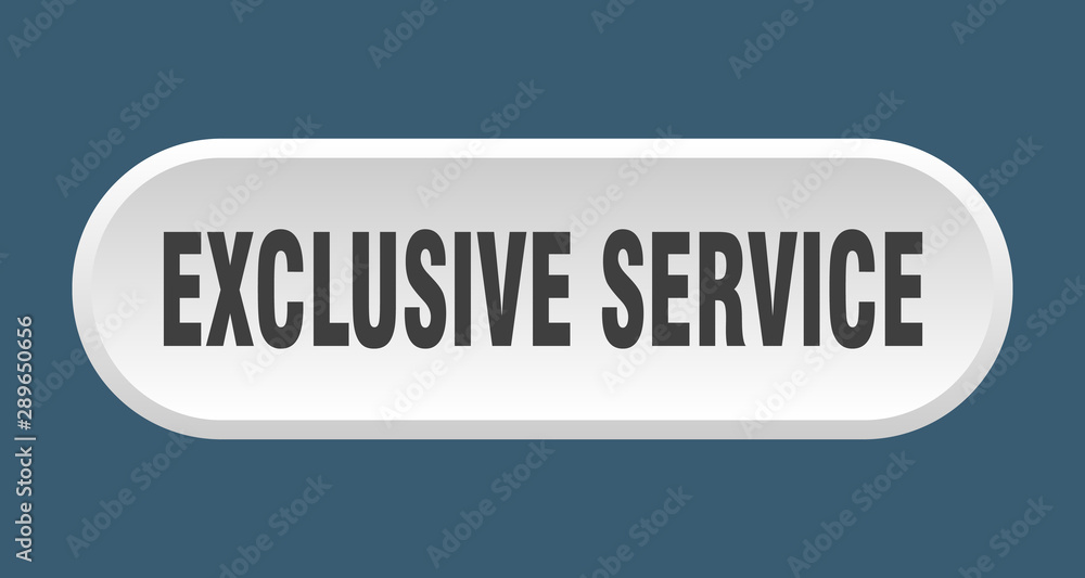 exclusive service button. exclusive service rounded white sign. exclusive service exclusive service button. exclusive service rounded white sign. exclusive service