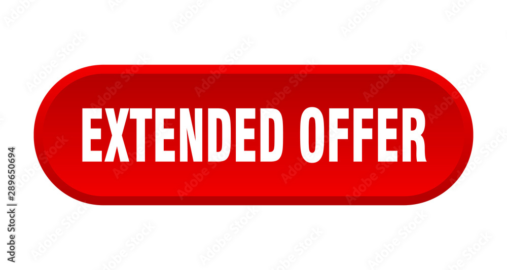 extended offer button. extended offer rounded red sign. extended offer extended offer button. extended offer rounded red sign. extended offer