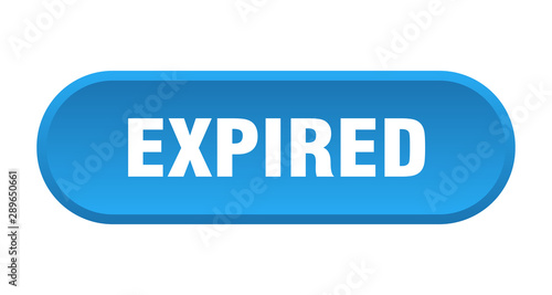 expired button. expired rounded blue sign. expired