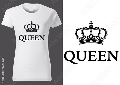 Design of Women White T-shi...