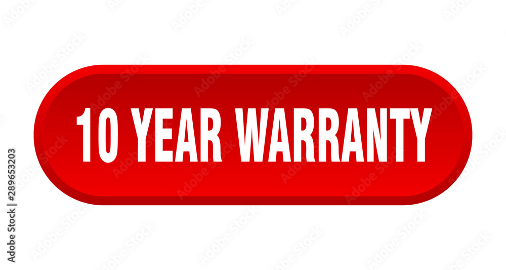 10 year warranty button. 10 year warranty rounded red sign. 10 year warranty 10 year warranty button. 10 year warranty rounded red sign. 10 year warranty