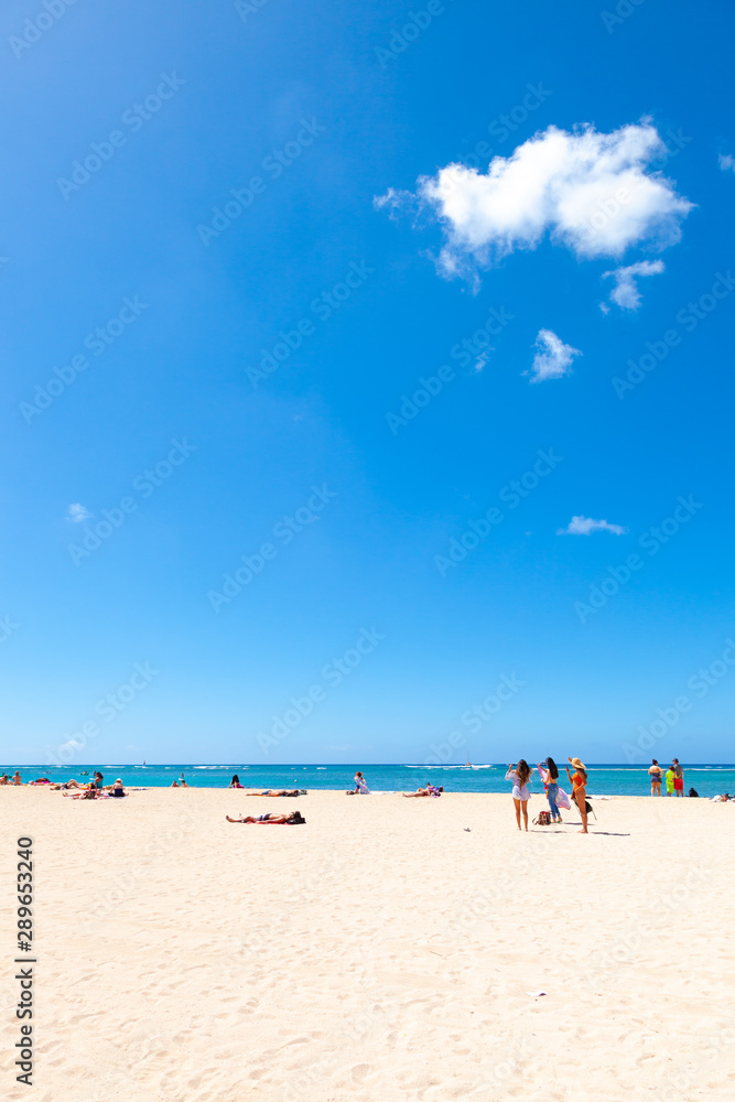 【ハワイ】白い砂浜