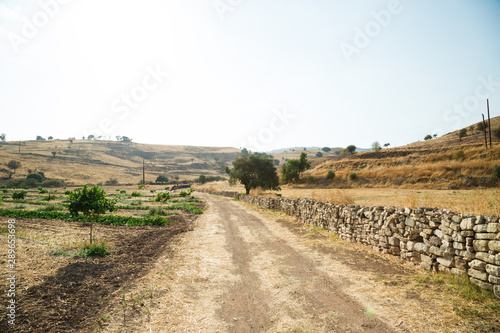 Village Country Road on Cyprus