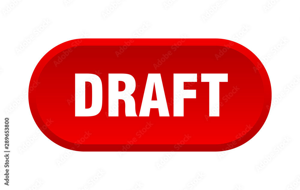 draft button. draft rounded red sign. draft draft button. draft rounded red sign. draft