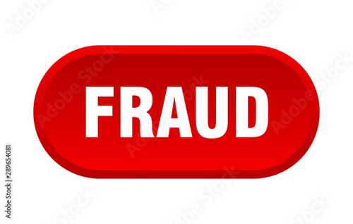 fraud button. fraud rounded red sign. fraud