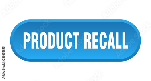 product recall button. product recall rounded blue sign. product recall