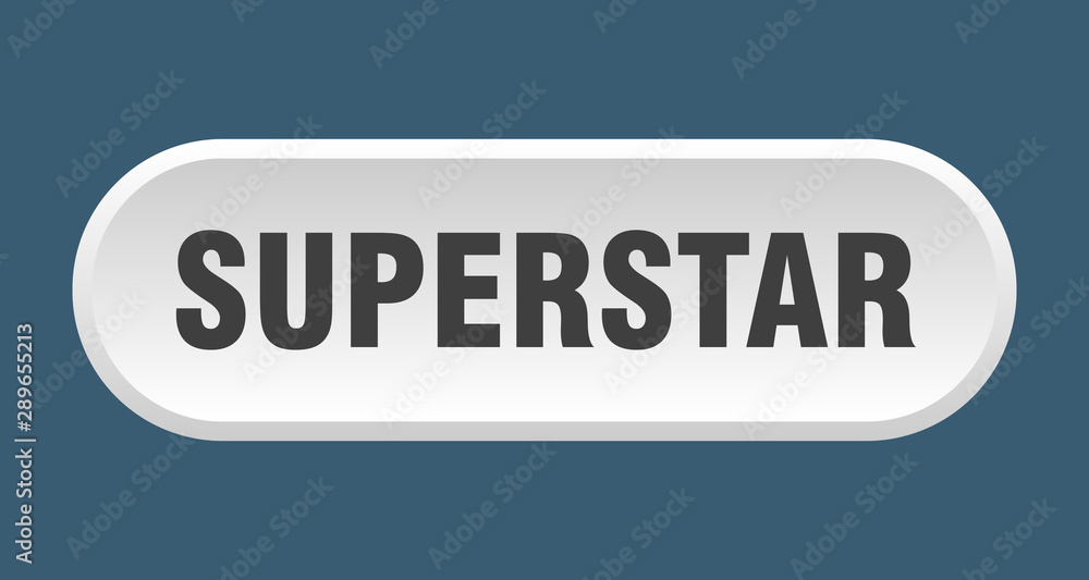 superstar button. superstar rounded white sign. superstar