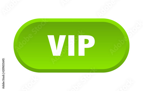 vip button. vip rounded green sign. vip