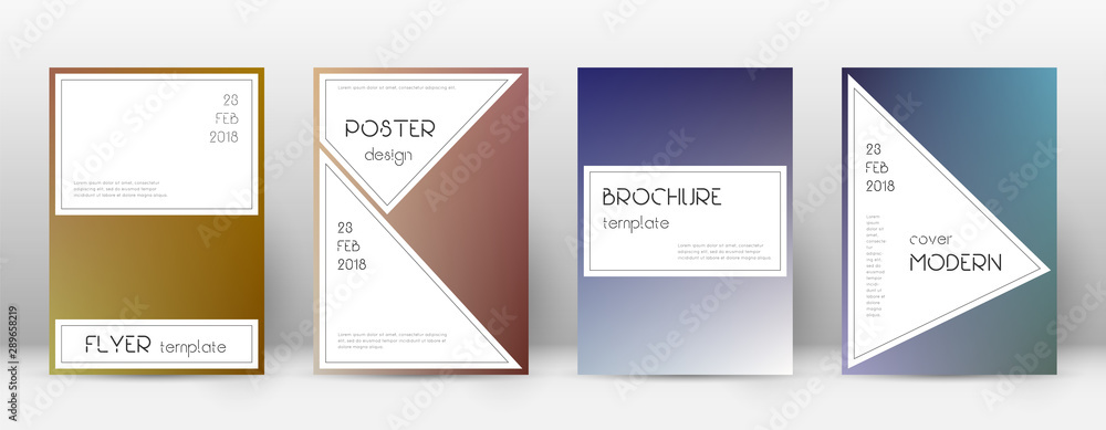 Flyer layout. Stylish uncommon template for Brochu